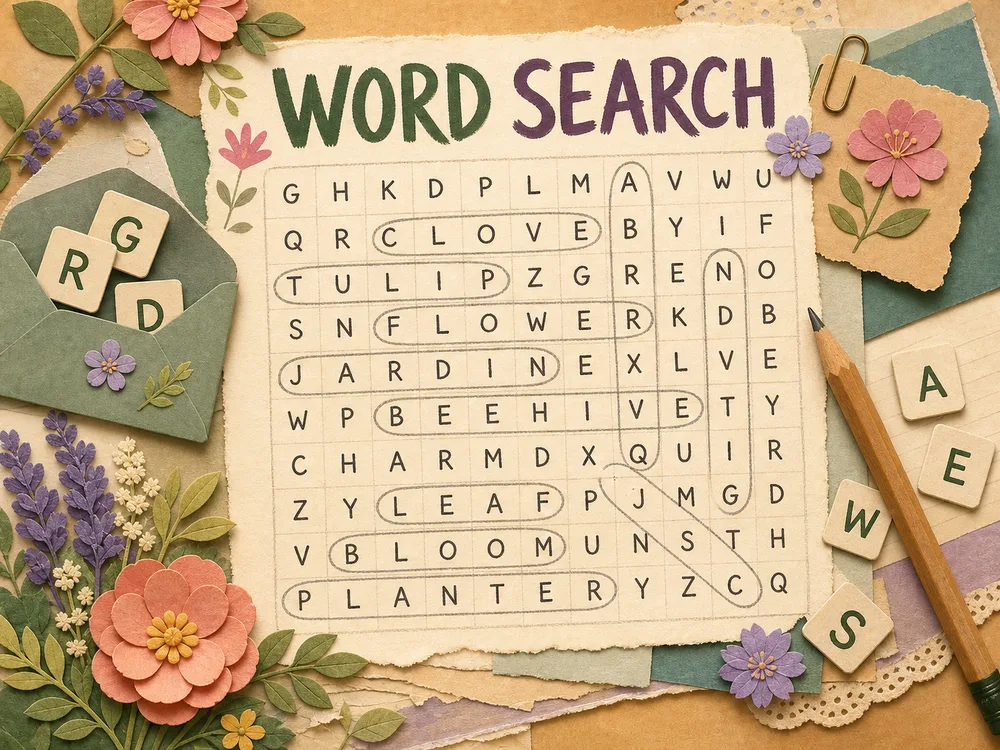 Word search poster